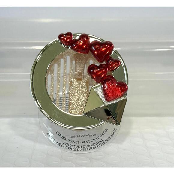 BATH & BODY WORKS LOVE LETTER HEARTS SCENTPORTABLE HOLDER CAR VENT VISOR CLIP - Picture 3 of 3